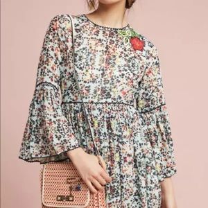 Anthropologie Bhanuni Libra Embroidered  dress